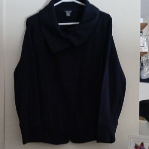 Eddie Bauer Women's Dark Blue Cowl Neck Sweater